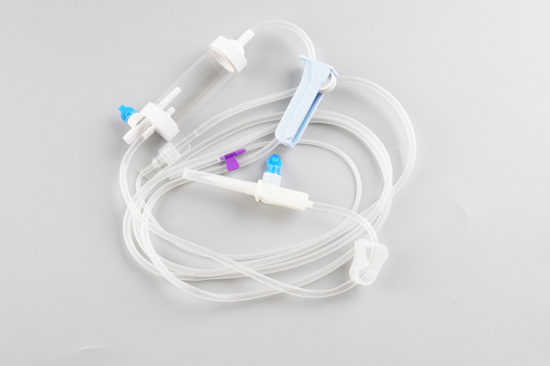 Auto stop fluid precise filter infusion set (DEHP free)